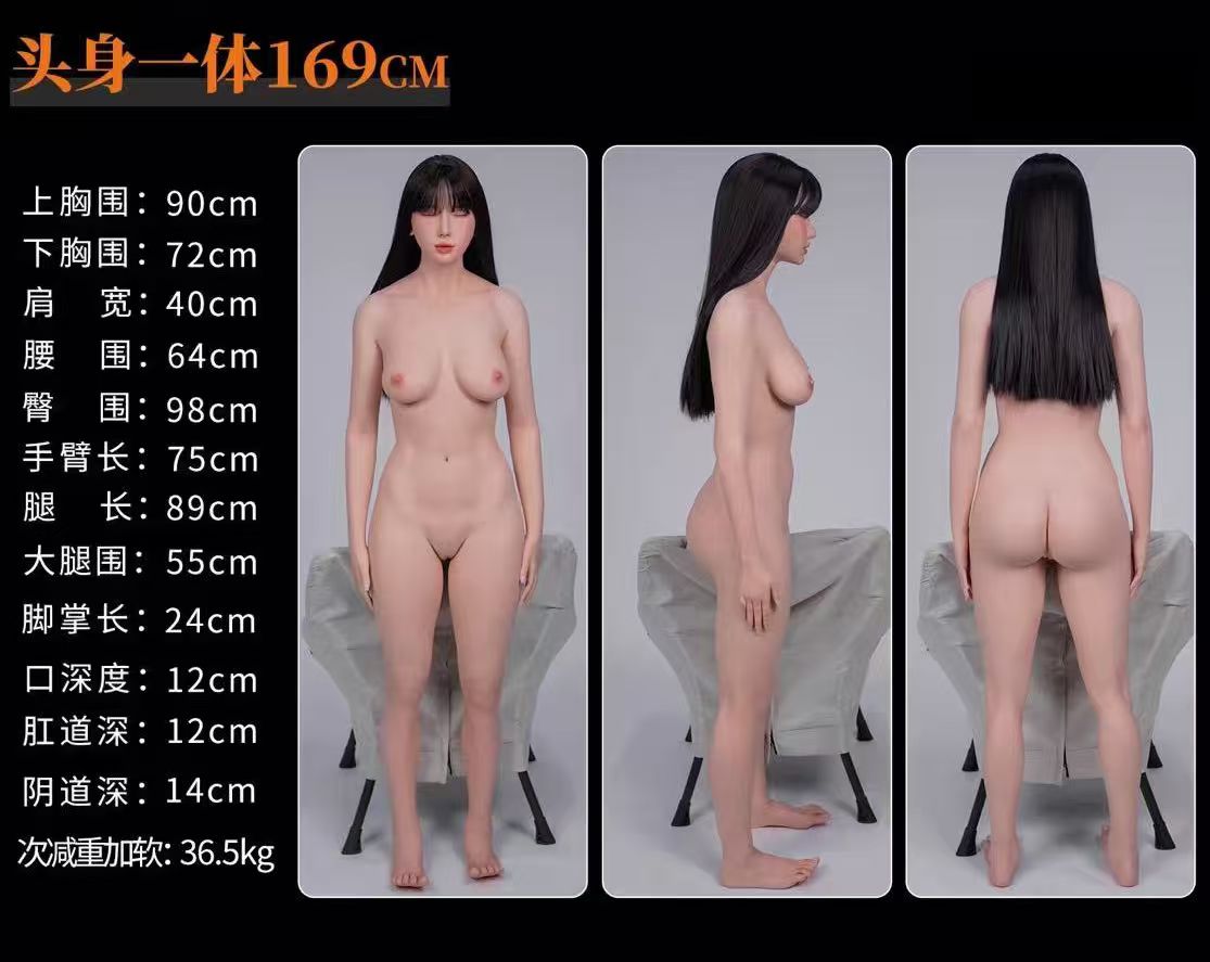 Rainstorm Doll えみ(2番目)ヘッド 169cm Dカップ ラブドール 三面図