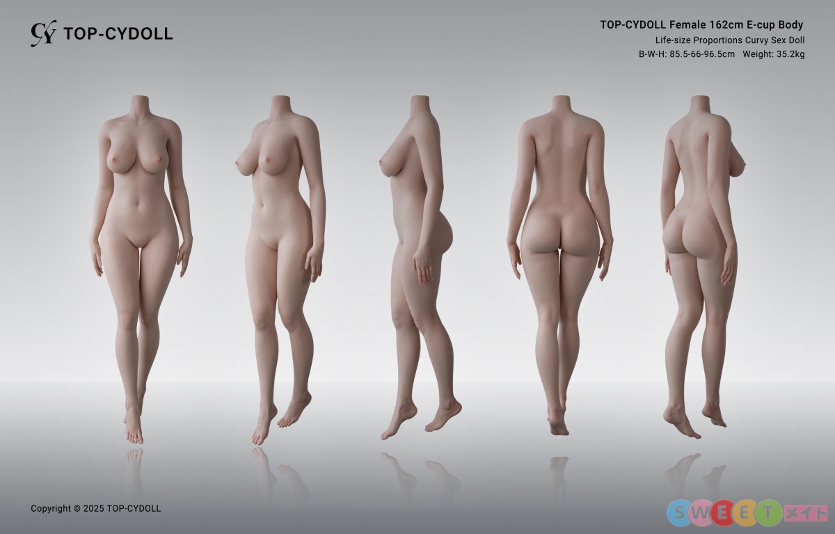TOP-CYDOLL 162cmEカップ ボディ 三面図