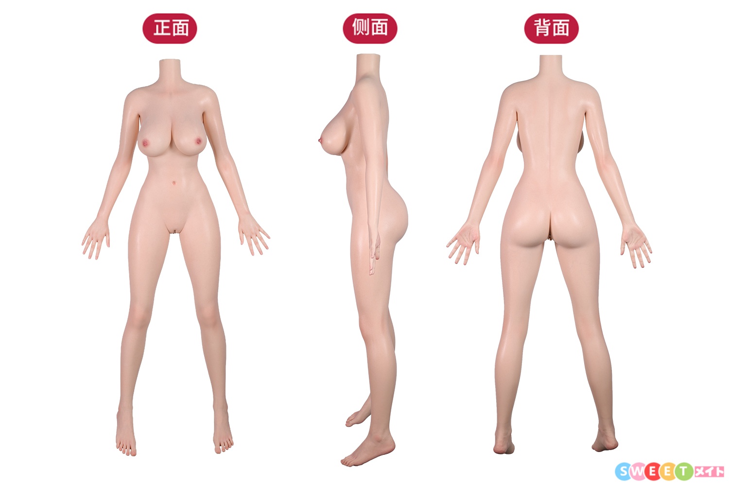 Uneedoll 158cmEカップ 三面図