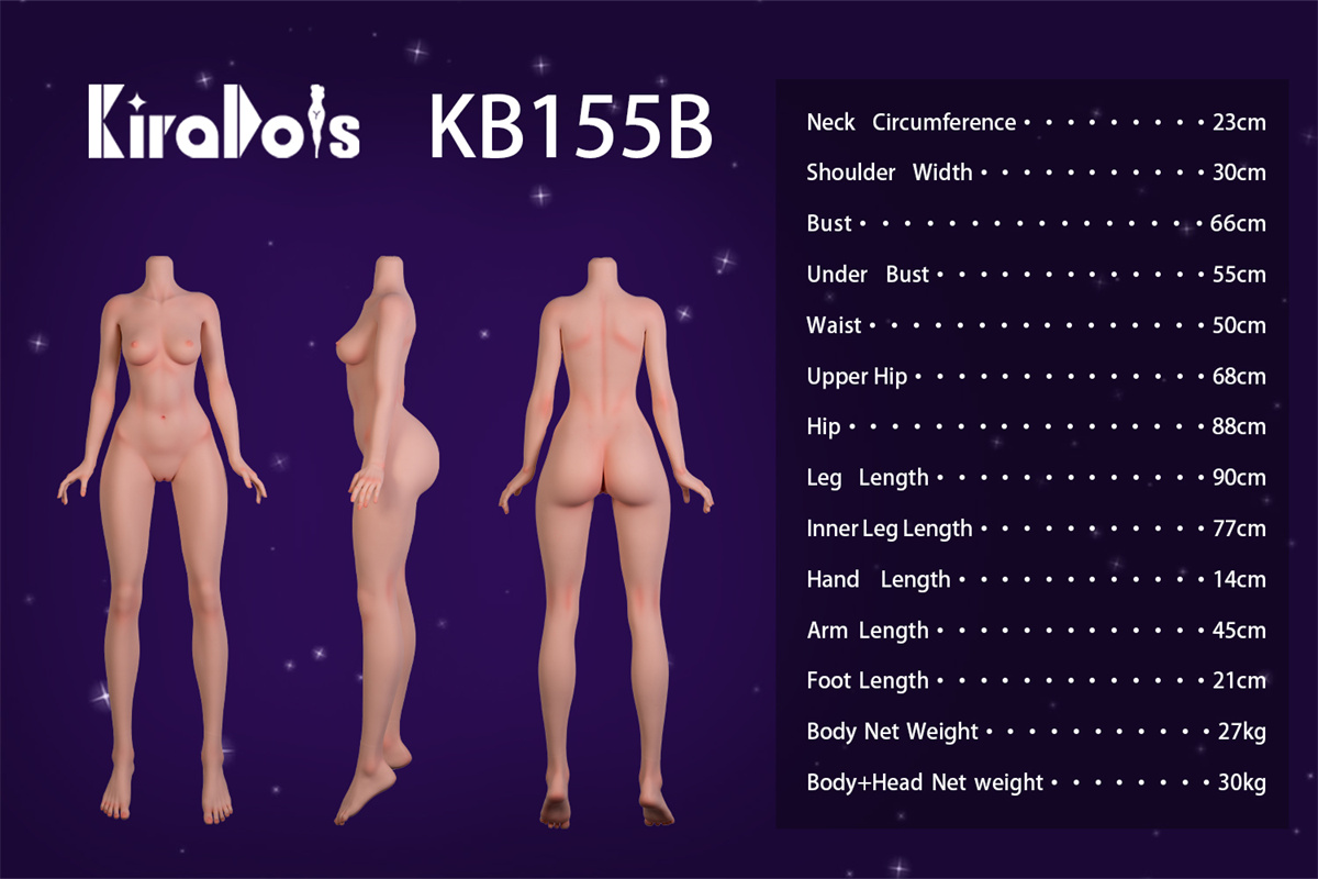 Kiradols アニメ風ラブドール 155cm Bカップ ボディ