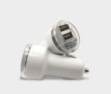 1A Dual USB LED Light up Car Charger Adapter