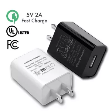 2A 5V UL FCC Certified Universal USB Wall Adapter Fast Charger