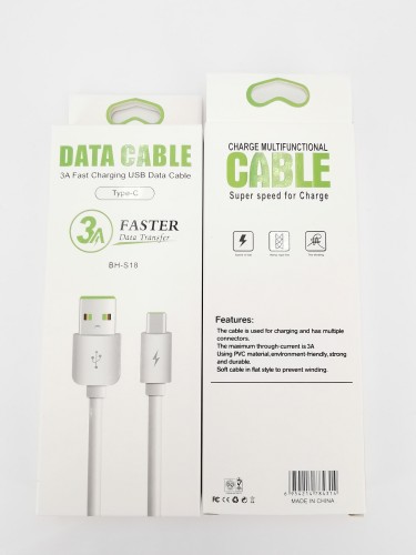3A Turbo Fast Charging Cable for iPhone TYPE C and V8 Android