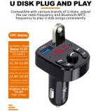 Dual USB Car MP3 Bluetooth Player Charger（Black）
