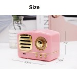 Bluetooth Speaker,BS0001 Mini Portable Bluetooth Speaker，Retro Wireless Outdoor Speaker with Clear Stereo, Rich Bass，Suitable for Home, Outdoor, Travel 