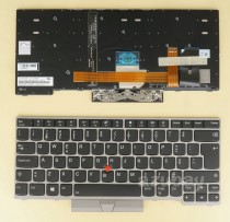 Portuguese Keyboard For Lenovo Thinkpad 01YN441 01YN361, Silver Frame, Backlit