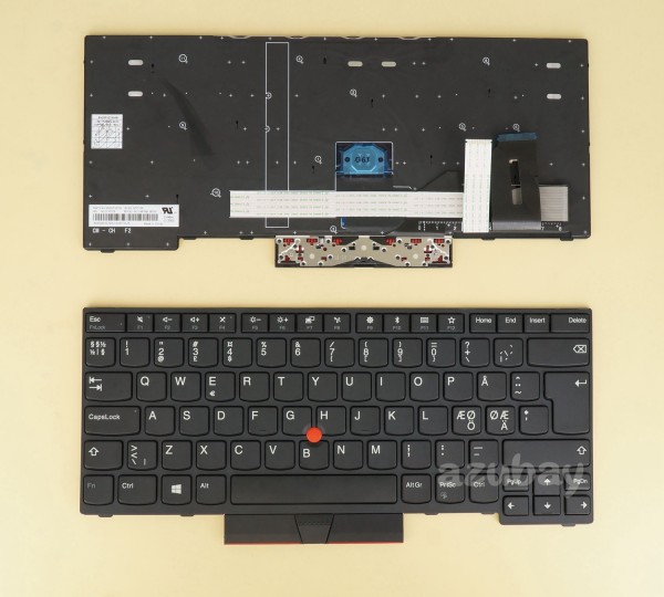 Nordic Keyboard For Lenovo Thinkpad 01YP519 01YP439 01YP279 01YP359, Black Frame