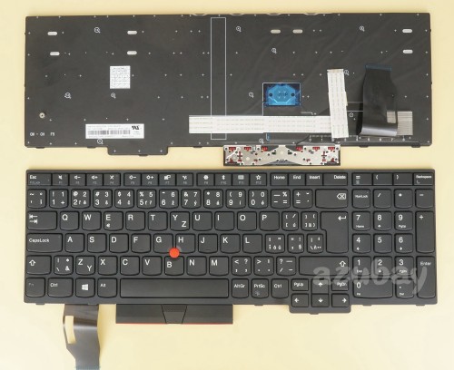 Us 38 Czech Slovak Keyboard Ceska Klavesnice Slovenska Klavesnica For Lenovo Thinkpad T590 20n4 20n5 L590 20q7 20q8 E590 20nb 20nc E595 20nf 01en991 01en989 01en987 Black Frame No Backlit