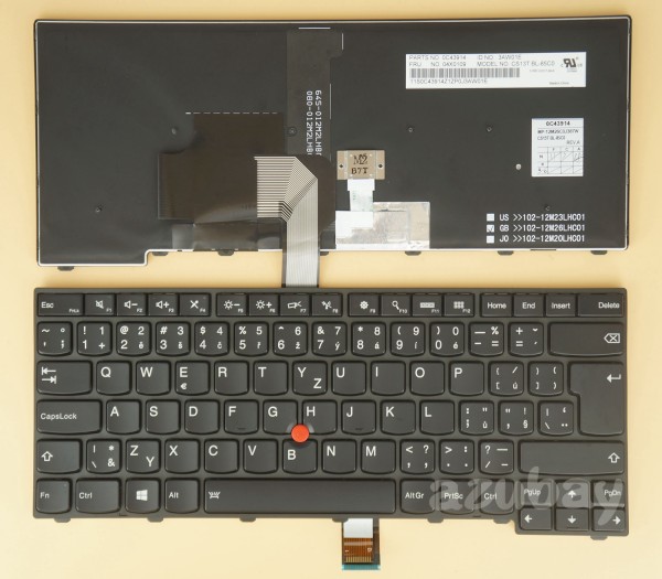 Czech Keyboard for Lenovo ThinkPad 01AX318 04X0109 04X0147 00HW845 Backlit