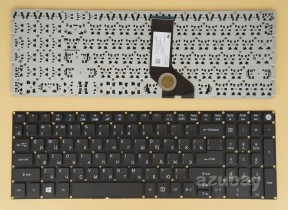 Russian RU Keyboard for Acer Aspire E5-574TG E5-575 E5-575G Black