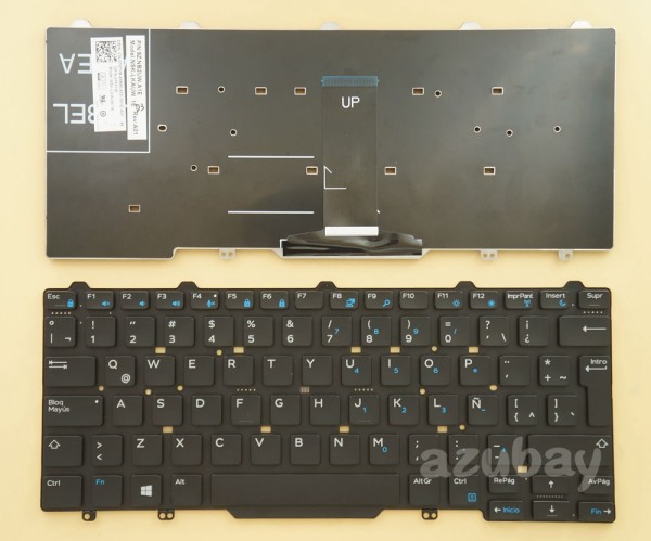 LatinSpanish Keyboard For Dell Latitude 13 Education Series 3340 3350 black No Pointer No Backlit