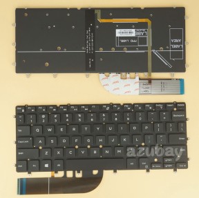 US UI English Keyboard For DELL Inspiron 13 7000 2-in-1, 7348 2-in-1 Backlit