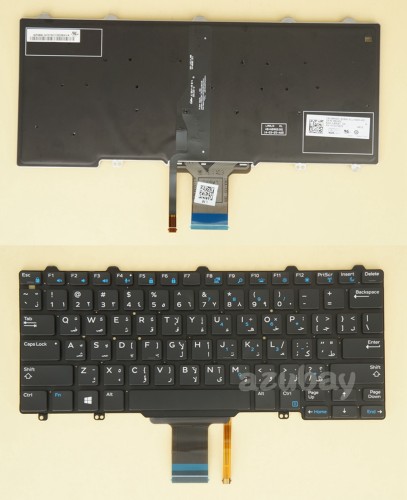 Arabic Ar Keyboard For Dell Latitude 5250 E5250 E5270 7250 E7250 08h40c Backlit