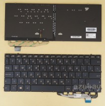 Greek GK Keyboard for ASUS ZenBook S UX391FA UX391UA Blue, Backlit