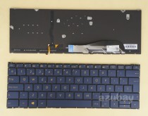 Spanish Español Teclado Keyboard for ASUS ZenBook 3 UX390UA Dark Blue, Backlit