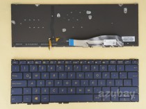 Latin Spanish Teclado Keyboard for ASUS ZenBook 3 UX390UA Dark Blue, Backlit