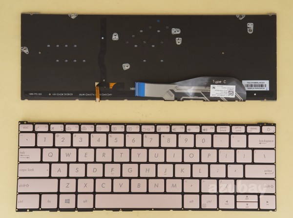 US Keyboard for ASUS ZenBook 3 UX390UA Rose Golden, Backlit