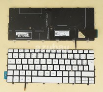 French FR AZERTY Français Keyboard For DELL XPS 9370 9380, XPS 13 7390, Backlit, 0GM4FH, White
