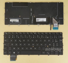 French FR AZERTY Français Keyboard For DELL XPS 9370 9380, XPS 13 7390, Backlit, 0K2NCP