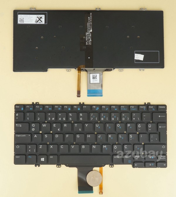 Turkish Türkçe Klavye Keyboard For Dell Latitude 5280 5288 5289 5290 Backlit