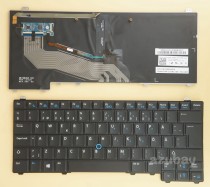 Swedish Finnish Svenskt tangentbord Suomen Keyboard for Dell Latitude E5440 024HMF, Backlit