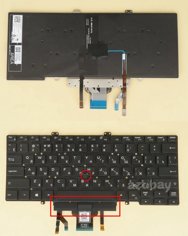 Russian Клавиатура Keyboard For Dell Latitude 5400 5401 (2019 Version) 049VT0 Backlit
