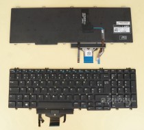 French AZERTY Français Keyboard For DELL Precision 7530 7730 E7530 Backlit, With Pointer