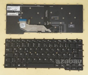 German DE QWERTZ Keyboard for Laptop Dell Latitude 7400 2-in-1 0NNGCR, Backlit, No Pointer