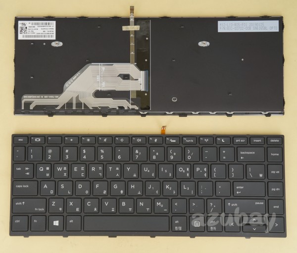 Korean KR Keyboard for HP Probook 430 G5 440 G5 445 G5 Backlit
