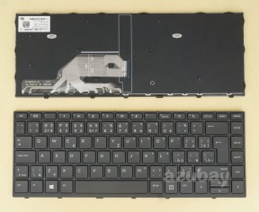 Czech Slovak Keyboard klávesnice For HP Probook 430 G5 440 G5 445 G5 Black Frame