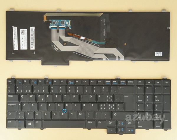 Swiss QWERTZ Tastatur Keyboard For Dell Latitude E5540, Backlit 09C92D