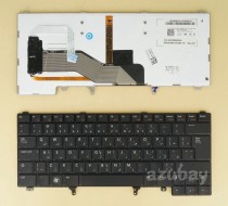 Arabic AR Keyboard For Dell Latitude E6420 E6430 e6440 xt3 0F3HWD, Backlit