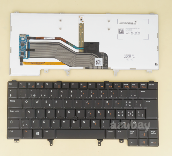 Swiss QWERTZ Tastatur Keyboard For Dell Latitude E5420 E5430 E6220 Backlit