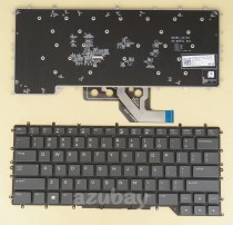 US English Laptop Keyboard For Laptop DELL Alienware M15 R2 / R3 0080CF, Per-Key RGB Color Backlight, Gray Black