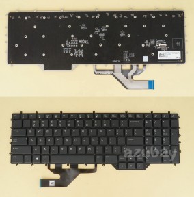 US UI English Gaming Keyboard For Laptop DELL Alienware Area 51m R2, Pey key Color Backlight, Black