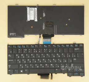 Russian Клавиатура Keyboard For Laptop Dell Latitude E7240 E7440 06VDMV, Backlit, No Pointer