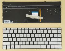 US UI English Keyboard for HP Envy 13-ad 13-ad000 13-ad110tu Backlit, Silver