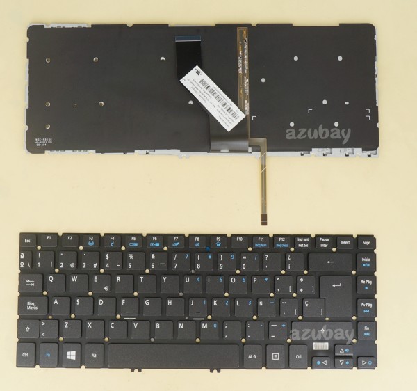 Spanish Keyboard Español Teclado For Acer aspire V5-452G V5-452PG V5-472 Backlit