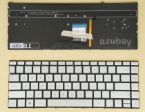 Czech Slovak Keyboard klávesnice For HP Envy 13-ad 13-ad000 13-ad101nc Backlit, Silver
