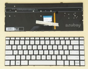 Thai & US Keyboard for HP Envy 13-ad 13-ad000, Backlit, Silver