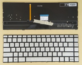 Korean & US Keyboard for HP Envy 13-ad 13-ad000 920694-AD1, Backlit, Silver