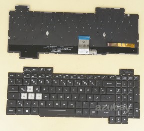 German DE QWERTZ Keyboard for Asus ROG Strix Hero II GL504G GL504GM RGB Backlight, Black, Version 2