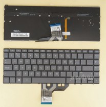 Canadian CF CA EF Keyboard for HP Envy 13-ad 13-ad000 Backlit, Gray Black