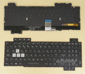 UK GB British Keyboard for Asus ROG Strix Hero II GL504G GL504GM GL504GS RGB Backlight, Black, Version 2
