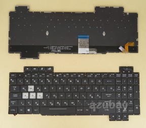 Hungarian Billentyűzet Keyboard Asus ROG Strix Hero II GL504G GL504GM GL504GS RGB Backlight, Black, Version 2