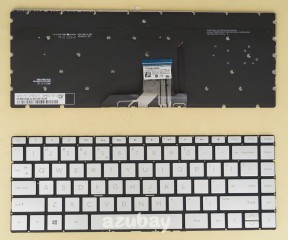 US Keyboard for Laptop HP ENVY X360 13-ar0000 13-ar0069au 13-ar0070au Silver, Backlit