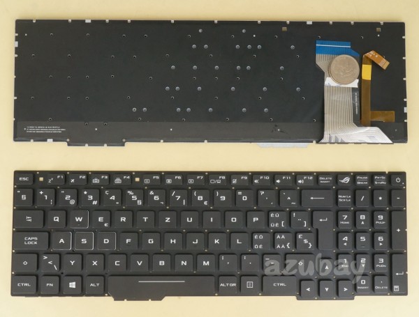 Swiss QWERTZ Tastatur Keyboard For ASUS ROG Strix GL553VD GL553VE RGB Backlight