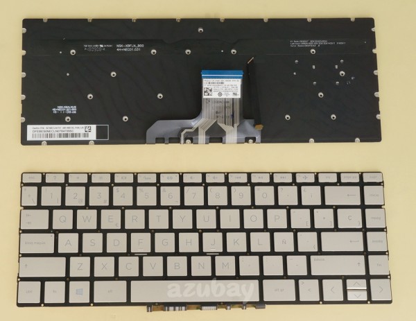 Spanish Keyboard Teclado for Laptop HP Spectre 13-ap 13-ap0000 13t-ap0000 Golden, Backlit