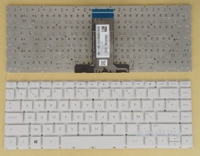 Belgian AZERTY Keyboard for HP Pavilion 14-bf000 14-bf002nb 14-bk000 14-bk100 White