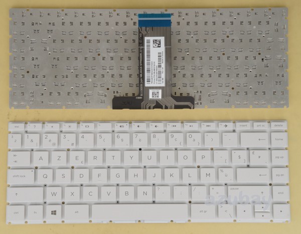 Belgian AZERTY Keyboard for HP Pavilion x360 14-ba000 14m-ba000 14-ba000nb White